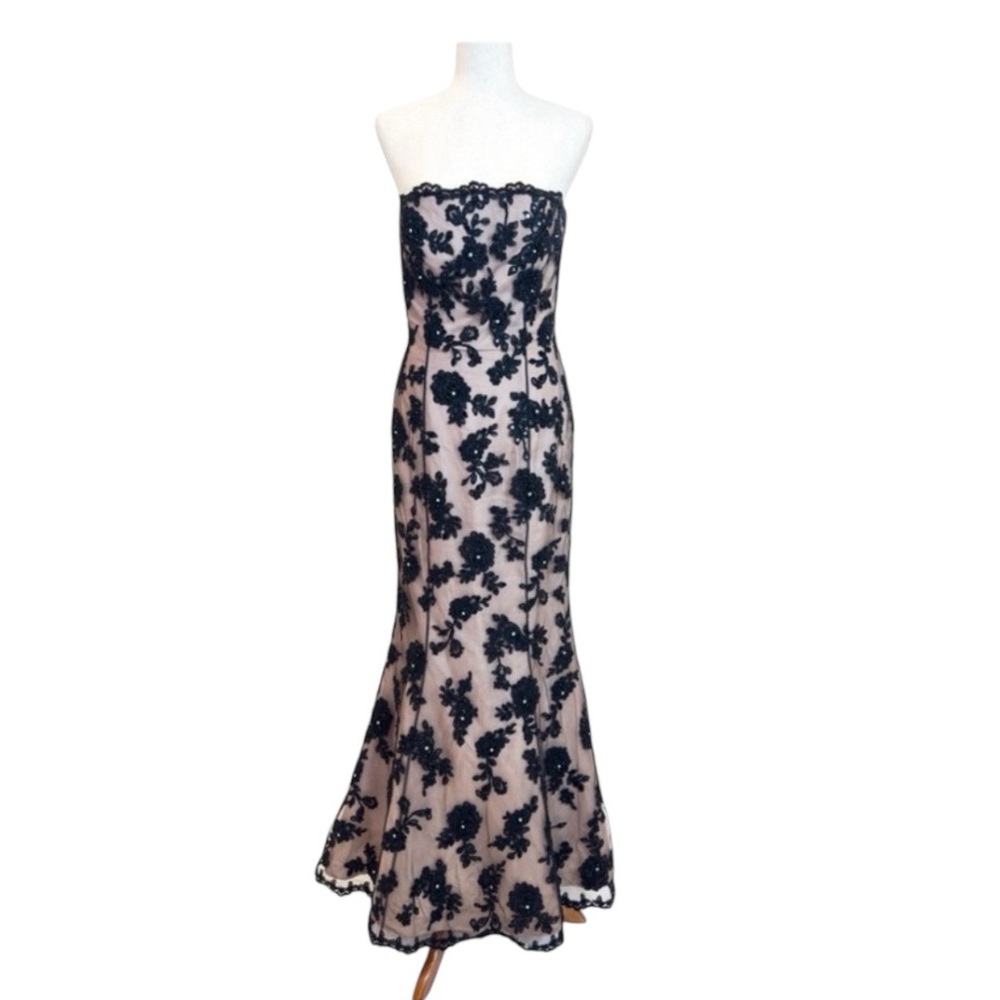 Jovani Strapless‎ Corset Black  Gown | size 8